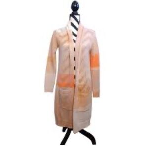 Fate Wool Blend Open Front Long Cardigan sz L